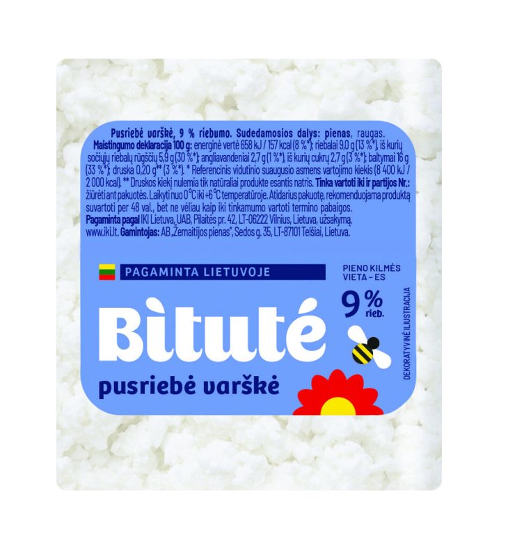 Varškė IKI 9% rieb., 1 kg