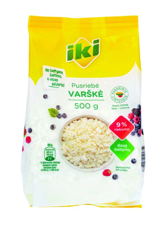 Varškė IKI 9% rieb., 500 g