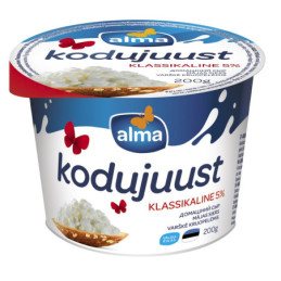 Varškė kruopelėmis ALMA, 5% rieb., 200 g