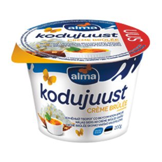 Varškė kruopelėmis ALMA CREME BRULEE, 5% rieb., 200 g