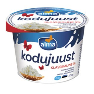 Varškė kruopelėmis ALMA klasikinė, 5% rieb., 200 g