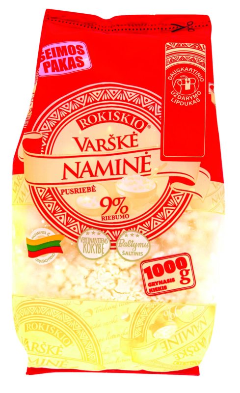 Varškė ROKIŠKIO NAMINĖ, 1 kg