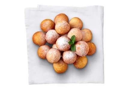 Varškės spurga su cukraus pudra, 50 g