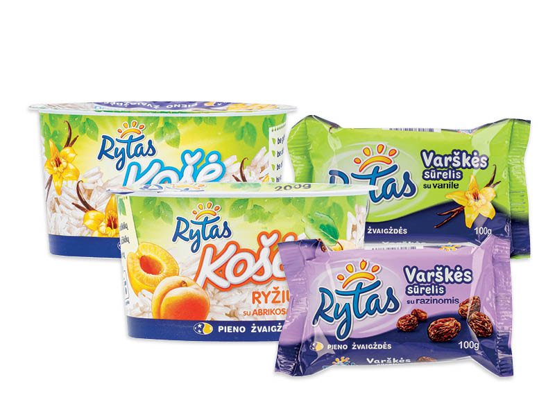 Varškės sūreliams ir ryžių košei RYTAS