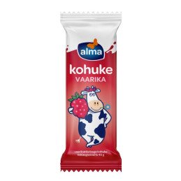 Varškės sūrelis ALMA su aviečių įdaru, 21% rieb., 40 g