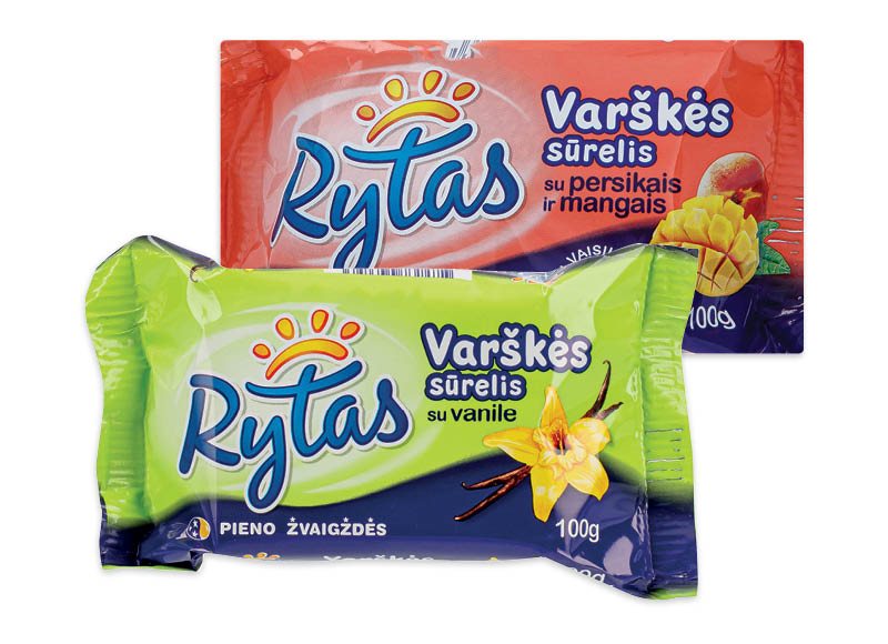Varškės sūrelis RYTAS, 100 g