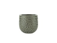 Vazonas ILAJA Dots grey, 14 x 14 cm
