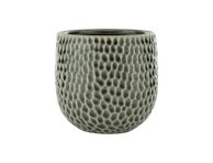 Vazonas ILAJA Dots grey, 18 x 16 cm