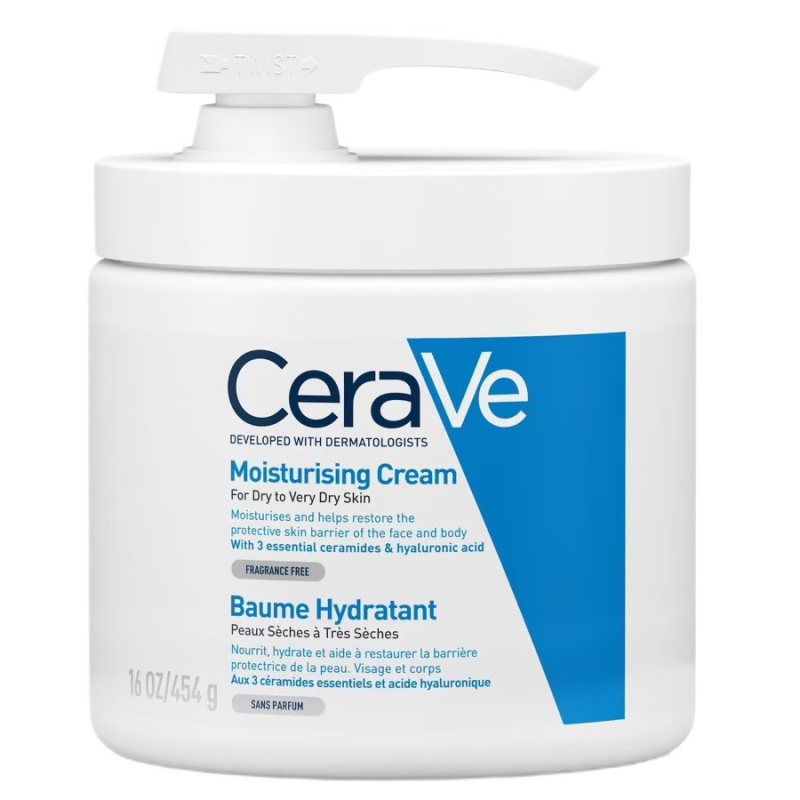 Veido ir kūno kremas CeraVe Moisturising, 453, 454 g