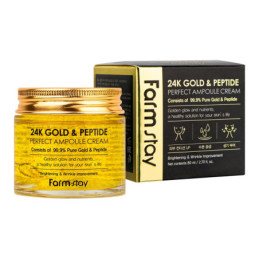 Veido kremas FARMSTAY 24k GOLD & PEPTIDE, 80 ml