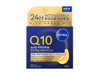 Veido kremas NIVEA Q10 Anti-wrinkle Extra Nourish, 50 ml