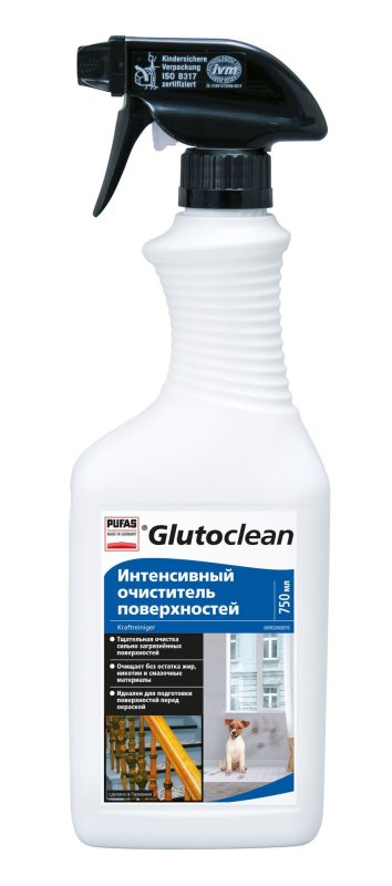 Veiksmingas paviršių valiklis Glutoclean, 750 ml