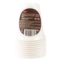 Vienkart. puodeliai RIMI, 10 vnt., 250 ml