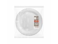 Vienkartinės lėkštės ILAJA WHITE, 40 vnt., 23 cm
