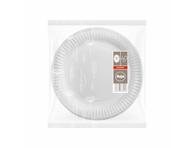 Vienkartinės lėkštės ILAJA WHITE, 40vnt., 18 cm