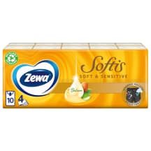 Vienkartinės nosinaintės ZEWA SOFT, 10 x 9 vnt