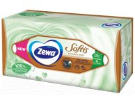 Vienkartinės nosinaitės ZEWA NATURAL SOFT, 4 sluoksnių, 80 vnt