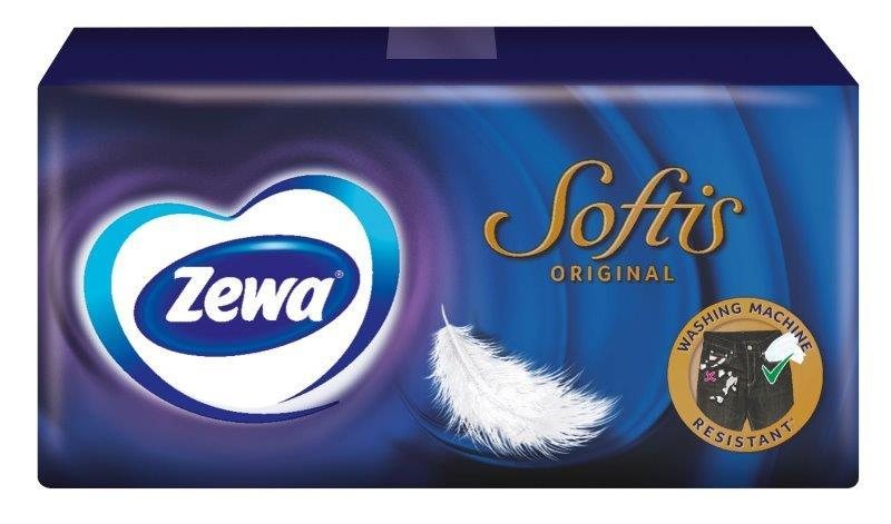 Vienkartinės nosinaitės ZEWA Softis, 4 sl.