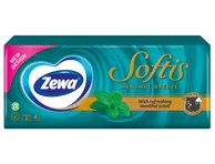 Vienkartinės nosinaitės ZEWA SOFTIS MENTHOL, 10 vnt., 10 x 9 vnt