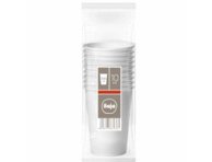 Vienkartiniai puodeliai ILAJA WHITE, 10vnt, 300 ml