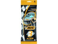 Vienkartiniai skustuvai BIC 3 ACTION, 4 vnt., 4 vnt