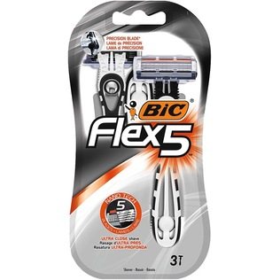 Vienkartiniai skustuvai BIC FLEX 5, 3 vnt
