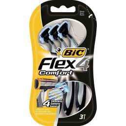 Vienkartiniai skustuvai BIC Flex4 Comfort, 3 vnt
