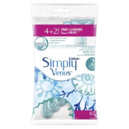 Vienkartiniai skustuvai, GILLETTE VENUS SIMPLY2, 4+, 2 vnt