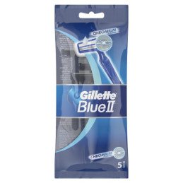 Vienkartiniai skustuvai pakelyje GILLETTE BLUE II, 5 vnt