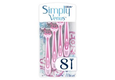 Vienkartiniai skustuvai VENUS Simply3, 8 vnt