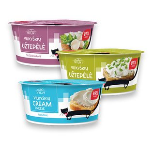 VILKYŠKIŲ varškės užtepėlė arba tepamas varškės kremas, 150 g