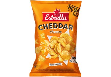Vingiuotai pjaust. bulvių traškučiai ESTRELLA, čederio sk., 250 g