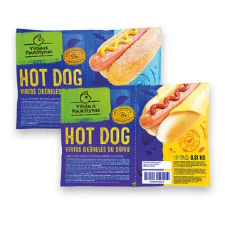 Virt. HOT DOG dešrelės (2 rūš.), 910 g, 810 g
