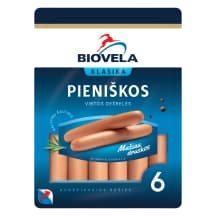 Virtos pieniškos dešrelės BIOVELA, a.r., 260 g