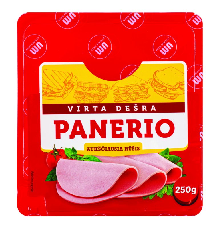 Virta PANERIO dešra griežinėliais, 250 g