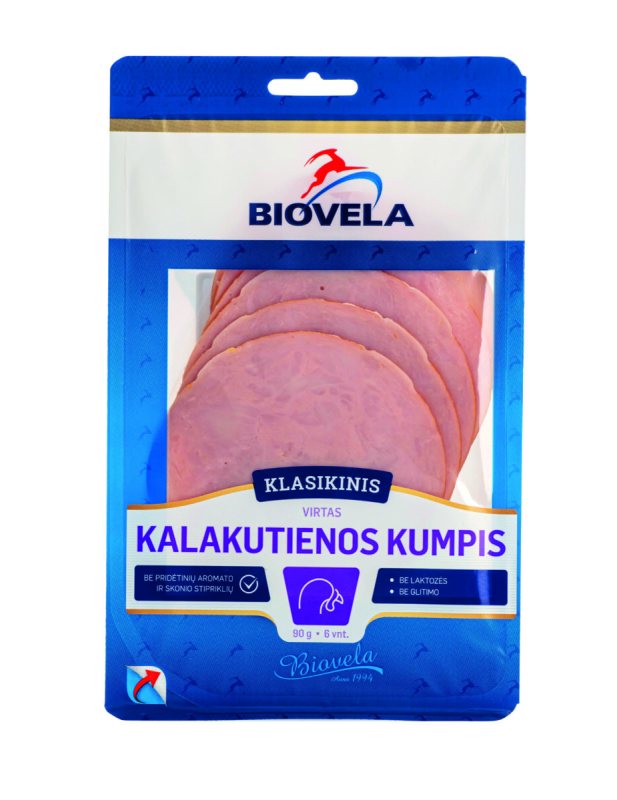 Virtas kalakutienos kumpis BIOVELA, 90 g
