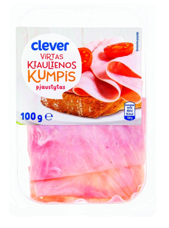 Virtas kiaulienos kumpis CLEVER, 100 g