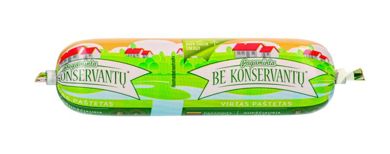 Virtas pagamintas be konservantų paštetas, aukščiausia rūšis, 150 g