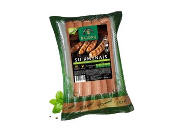 Virtos BAJORŲ dešrelės su kmynais, a. r., 560 g