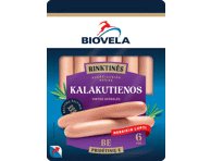 Virtos BIOVELOS kalakutienos dešrelės, Aukščiausia rūšis, 240 g