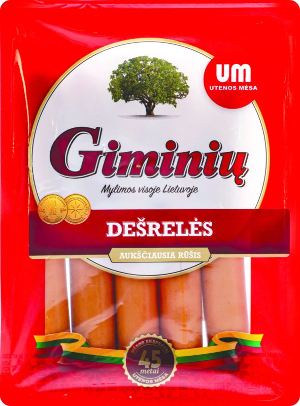 Virtos GIMINIŲ dešrelės, 260 g