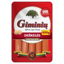Virtos GIMINIŲ dešrelės, a.r., 400 g