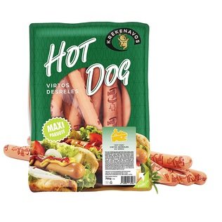 Virtos HOT DOG dešrelės su sūriu, 750 g