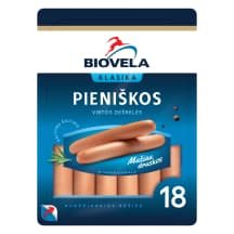 Virtos pieniškos dešrelės BIOVELA, a.r., 780 g
