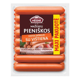 Virtos pieniškos dešrelės su vištiena MAXI, 600 g