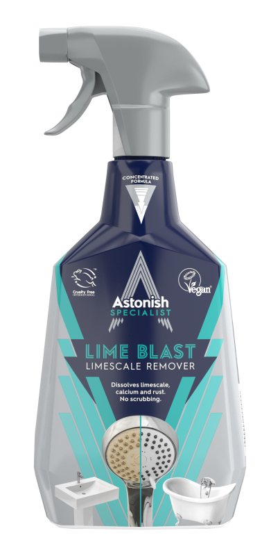 Virtuvės ir vonios kambarios kalkių valiklis ASTONISH, 750 ml