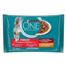 Vis. kačių ėdalas PURINA ONE STERILCAT, 4 x 85 g