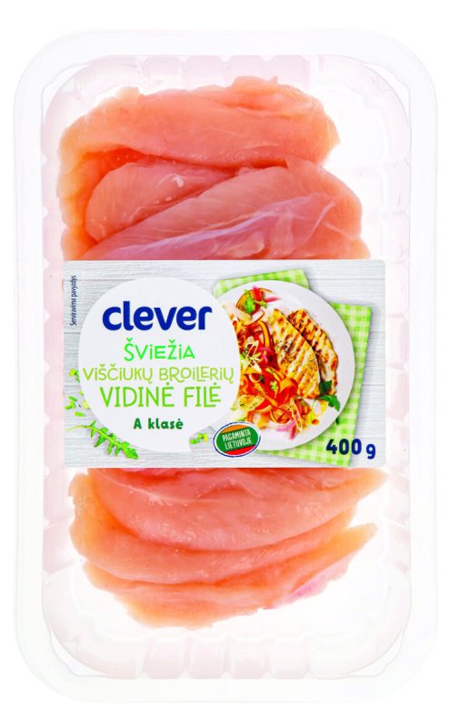 Viščiukų broilerių vidinė filė CLEVER, 400 g
