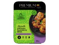 Viščiukų šlaunelių mėsa PREMIUM su serbentais, ožerškių uog., 500 g