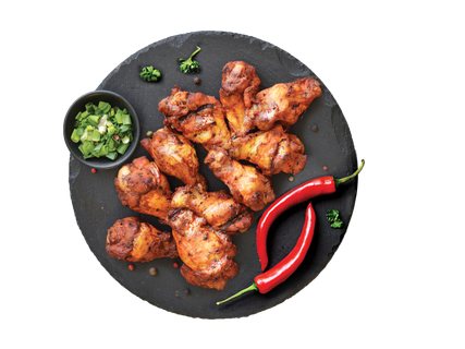 Viščiukų sparnelių peteliai BBQ marinate, 550 g